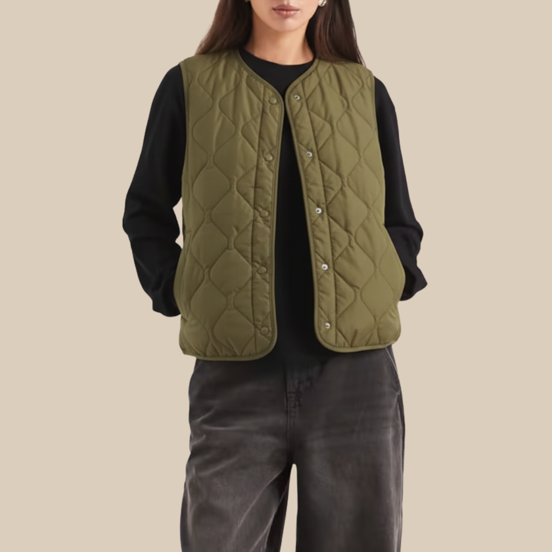 La veste sans manches réversible