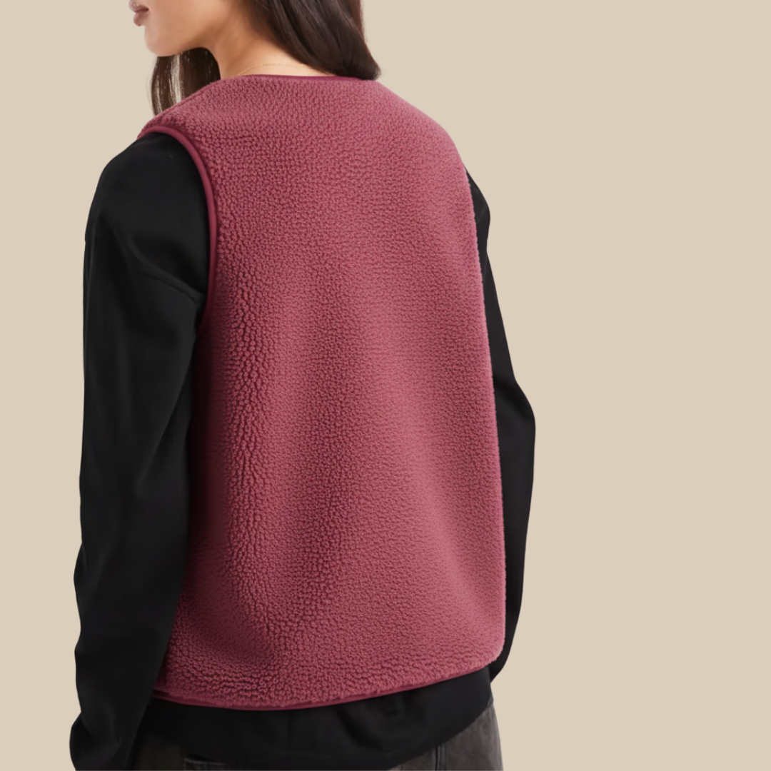 La veste sans manches réversible