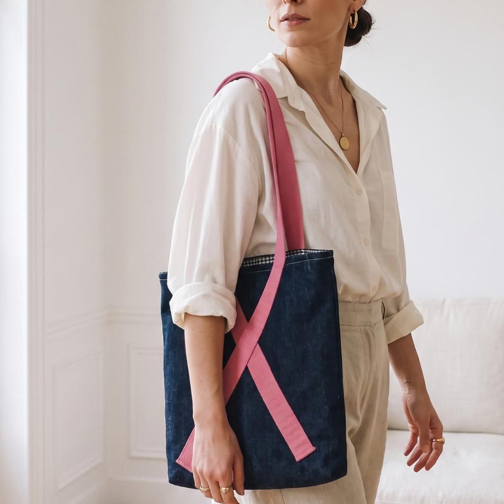 Le Cabas Ruban - Rosie (octobre rose)