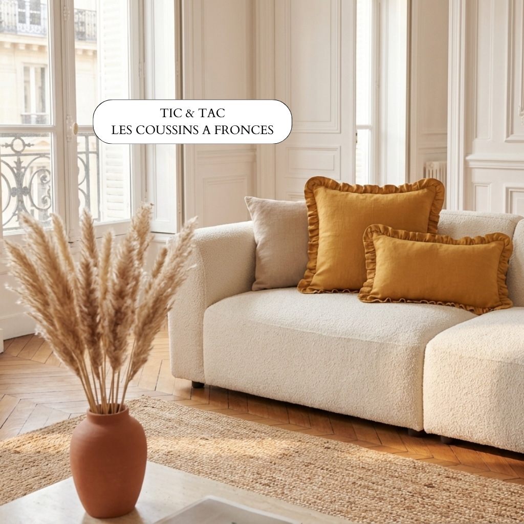 Tic & Tac - Les Coussins à Fronces