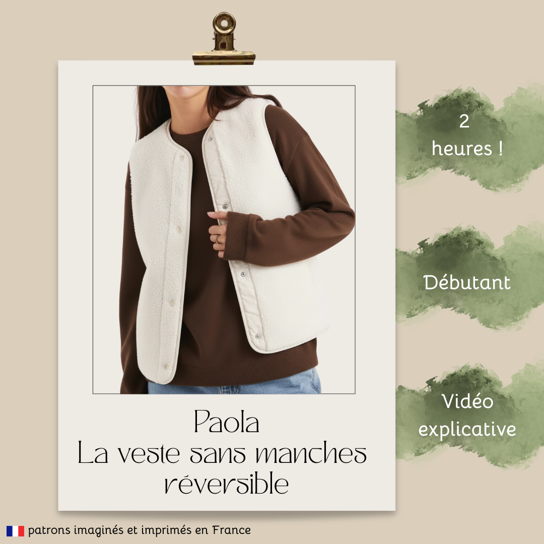 La veste sans manches réversible